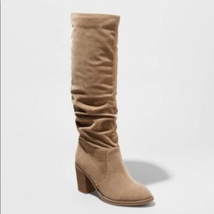 Slouchy Talk Beige Boots